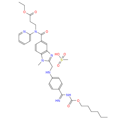 CAS： 872728-81-9,中文名称： 达比加群酯 英文名称： Dabigatran Etexilate Mesylate 
