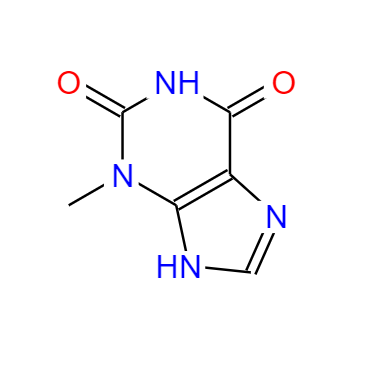 CAS：1076-22-8，中文名称：3-甲基黄嘌呤 英文名称：2,6-Dihydroxy-3-methylpurine 