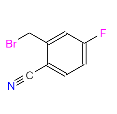 CAS：421552-12-7,中文名称：2-氰基-5-氟溴苄 英文名称：2-Cyano-5-fluorobenzyl bromide 