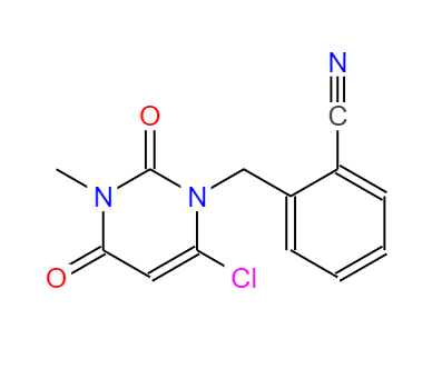 CAS：865758-96,英文名称2-[(6-Chloro-3,4-dihydro-3-Methyl-2,4-dioxo-1(2h)-pyriMidinyl)Methyl]benzonitrile 