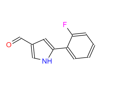 CAS：881674-56-2,中文名称：5-(2-氟苯基)吡咯-3-甲醛 