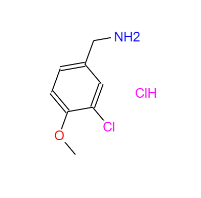 CAS：41965-95-1,中文名称：3-氯-4-甲氧基苄胺盐酸盐 英文名称：3-CHLORO-4-METHOXYBENZYLAMINE HYDROCHLORIDE 