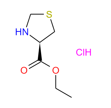 CAS:86028-91-3,中文名称:L-硫代脯氨酸乙酯盐酸盐 英文名称:Ethyl L-thiazolidine-4-carboxylate hydrochloride