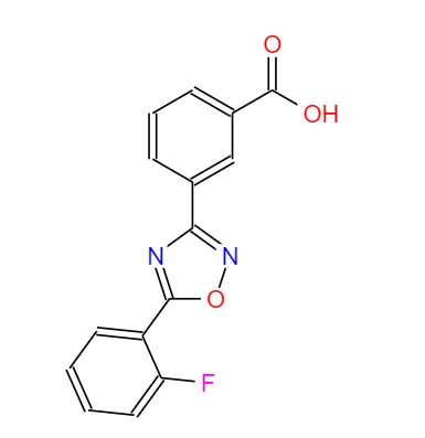 CAS：775304-57-9,中文名称：3-[5-(2-氟苯基)-1,2,4-恶二唑-3-基]苯甲酸 英文名称：Ataluren(PTC124) 