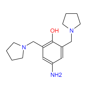 CAS：85236-51-7,英文名称：4-Amino-2, 6-bis(pyrrolidin-1-ylmethyl)phenol 