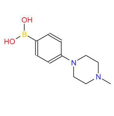 CAS：229009-40-9,中文名称：4-（4-甲基哌嗪-1-基）苯硼酸 