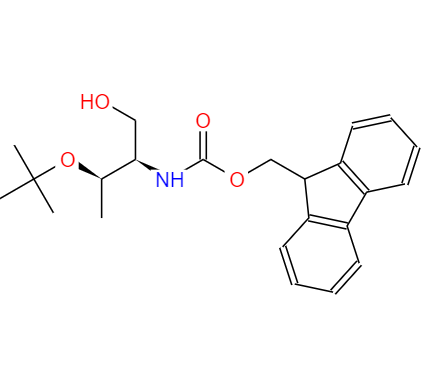 CAS：189337-28-8,中文名称：N-[(1R,2R)-2-(1,1-二甲基乙氧基)-1-(羟基甲基)丙基]氨基甲酸 9H-芴-9-甲酯 英文名称：FMOC-THR(TBU)-OL 