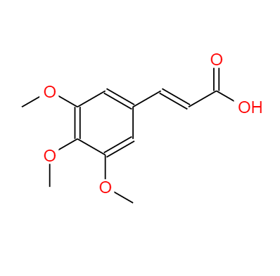 CAS：90-50-6,中文名称：3,4,5三甲氧基肉桂酸 英文名称：3,4,5-Trimethoxycinnamic acid 