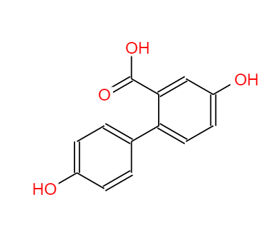 CAS：53197-57-2，中文名称：4,4-二羟基-[1,1-联苯]-2-羧酸 英文名称：4,4'-Dihydroxy-biphenyl-2-carboxylic acid 