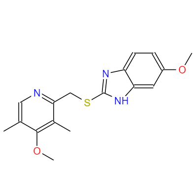 CAS：73590-85-9,中文名称：奥美拉唑硫醚 英文名称：Omeprazole Sulfide 