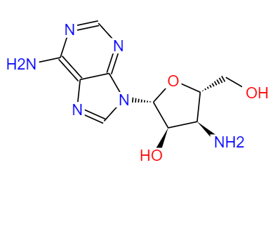 CAS： 2504-55-4，中文名称： 3-氨基-D-腺苷酸 英文名称：3''-AMINO-D-ADENOSINE 