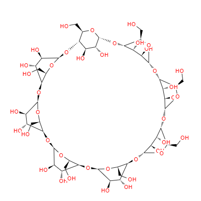 CAS： 17465-86-0，中文名称： γ-环糊精 英文名称：Cyclooctapentylose 