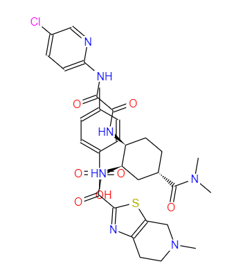 CAS： 480449-71-6，中文名称： 艾多沙班 英文名称：Edoxaban tosylate 