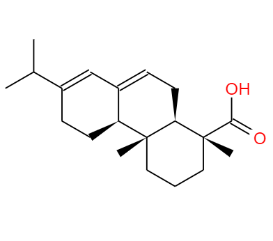 CAS： 514-10-3，中文名称： 松香酸 英文名称：Abieticacid 