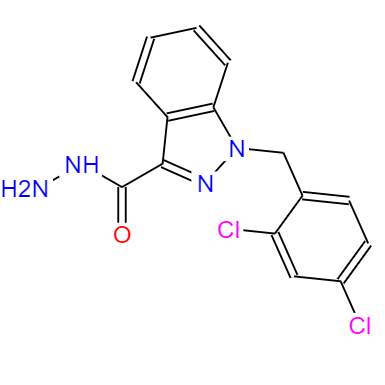 CAS: 252025-52-8,中文名称:1-(2,4-二氯苄基)-1H-吲唑-3-碳酰肼 英文名称:1-(2,4-dichlorobenzyl)indazole-3-carbohydrazide
