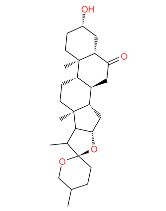 CAS： 1177-71-5，中文名称： 拉肖皂苷元 英文名称：Laxogenine 