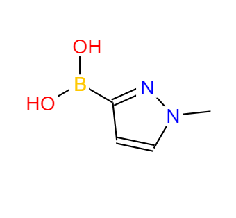 CAS： 869973-96-6，中文名称： (1-甲基-1H-吡唑-3-基)硼酸 英文名称：(1-Methyl-1H-pyrazol-3-yl)boronicacid 