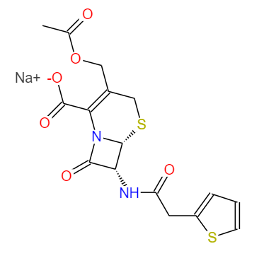 CAS： 58-71-9，中文名称： 头孢噻吩钠 英文名称：cephalotinsodiumsalt 