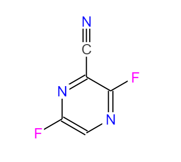 CAS： 356783-28-3，中文名称： 3,6-二氟吡嗪-3-氰基 英文名称：3,6-difluoropyrazine-2-carbonitrile