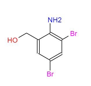 CAS： 50739-76-9，中文名称： (2-氨基-3,5-二溴苯基)甲醇 英文名称：(2-Amino-3,5-dibromophenyl)methanol