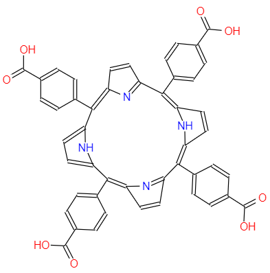 CAS： 14609-54-2，中文名称： 中-四(4-羧基苯基)卟吩 英文名称：meso-Tetra(4-carboxyphenyl)porphine 