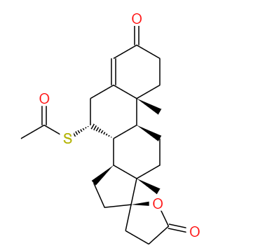 CAS： 52-01-7，中文名称： 螺内酯 英文名称：Spironolactone 