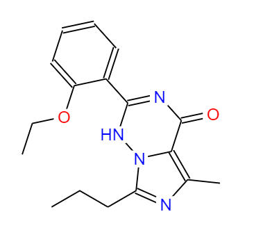 CAS： 224789-21-3，中文名称： 2-(2-乙氧基苯基)-5-甲基-7-丙基-3H-咪唑并[5,1-F][1,2,4]三嗪-4-酮