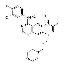 CAS： 289499-45-2，中文名称： 卡那替尼 英文名称：Canertinib dihydrochloride 