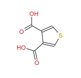 CAS： 4282-29-5，中文名称： 3,4-噻吩二羧酸 英文名称： 3,4-Thiophenedicarboxylic acid 