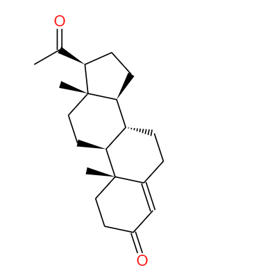  CAS： 57-83-0，中文名称： 黄体酮 英文名称： Progesterone