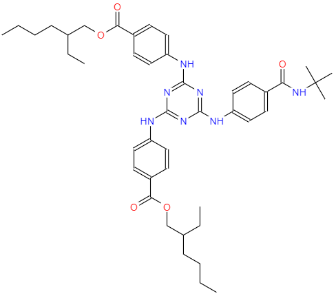 CAS： 154702-15-5，中文名称： 二乙基己基丁酰胺基三嗪酮 英文名称：Iscotrizinol 