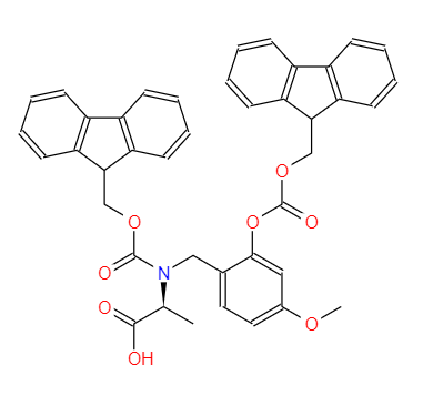 CAS： 148515-85-9，英文名称：FMOC-(FMOCHMB)ALA-OH 