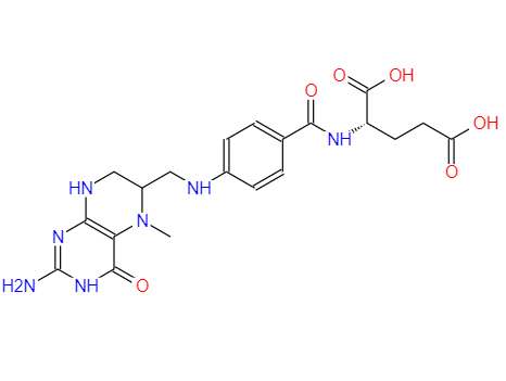  CAS： 134-35-0，中文名称： 甲基叶酸盐 英文名称：L-methylfolate