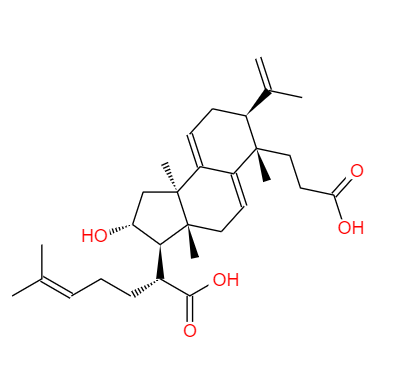 CAS： 137551-39-4，中文名称： 茯苓新酸B 英文名称：Poricoic acid B 