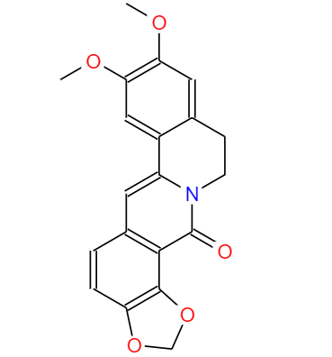  CAS： 19716-60-0，中文名称： 氧化表小檗碱 英文名称：Oxyepiberberine