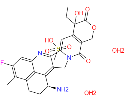 CAS： 197720-53-9，中文名称： 依喜替康甲磺酸盐水合物 英文名称：Exatecan mesilate, DX-8951f