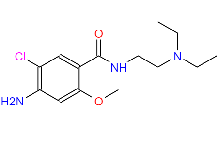 CAS： 364-62-5，中文名称： 甲氧氯普胺 英文名称：Metoclopramide 