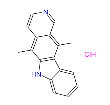 CAS： 5081-48-1，中文名称： 玫瑰树盐酸盐 英文名称：Ellipticine Hydrochloride 