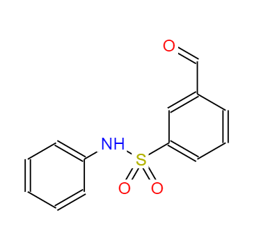 CAS： 405058-55-1，中文名称： N-苯基-3-醛基苯磺酰胺 英文名称：BenzenesulfonaMide, 3-forMyl-N-phenyl- 