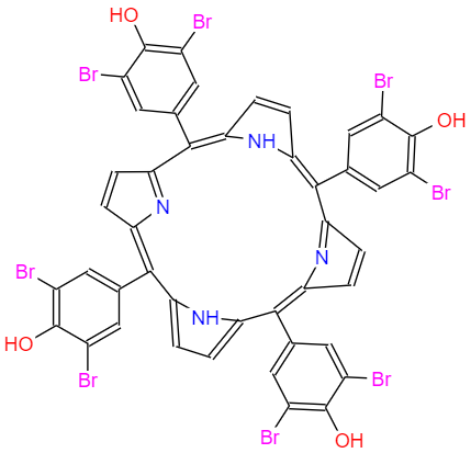 CAS：125299-79-8，中文名称： MESO-四(3,5-二溴-4-羟基苯基)卟啉 英文名称：meso-tetra(3,5-dibromo-4-hydroxyphenyl)porphyrin 