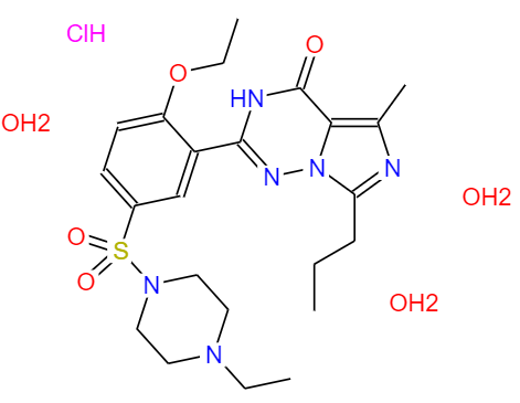  CAS： 330808-88-3，英文名称：vardenafil hydrochloride trihyrate