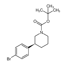 CAS: 1476776-55-2,中文名称: 尼拉帕尼中间体1 英文名称:Tert-butyl (S)-3-(4-bromophenyl)piperidine-1-carboxylate