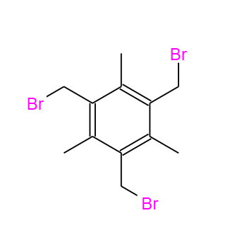  CAS： 21988-87-4，中文名称： 2,4,6-三溴甲基三甲基苯 英文名称：2,4,6-Tris(bromomethyl)mesitylene