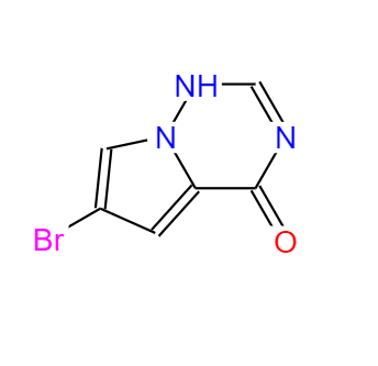 CAS：888721-83-3，中文名称：6-溴吡咯并[2,1-f][1,2,4]噻嗪-4(3H)-酮
