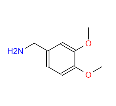 CAS： 5763-61-1，中文名称： 3,4-二甲氧基苄胺 英文名称：3,4-dimethoxybenzylamine 