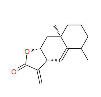  CAS： 546-43-0，中文名称： 土木香内酯 英文名称：Alantolactone