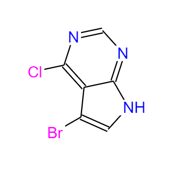 CAS： 22276-95-5，中文名称： 5-溴-4-氯-7H-吡咯并[2,3-d]嘧啶 英文名称：5-BroMo-4-chloro-7H-pyrrolo[2,3-d]pyriMidine 