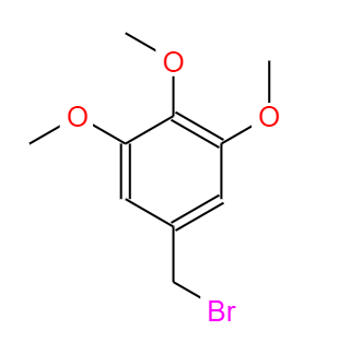 CAS： 21852-50-6，中文名称： 3,4,5-三甲氧基苄溴 英文名称：5-bromomethyl-1,2,3-trimethoxy-benzene 
