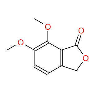  CAS： 569-31-3，中文名称： 6,7-二甲氧基-3H-1-异苯并呋喃酮 英文名称：Meconine