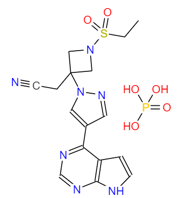  CAS： 1187595-84-1，中文名称： 磷酸巴瑞克替尼 英文名称：Baricitinib phosphate salt